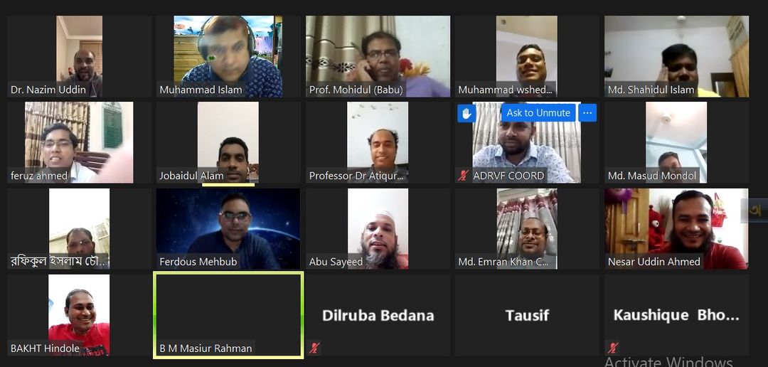 1st Zoom Meeting at 17/10/2020